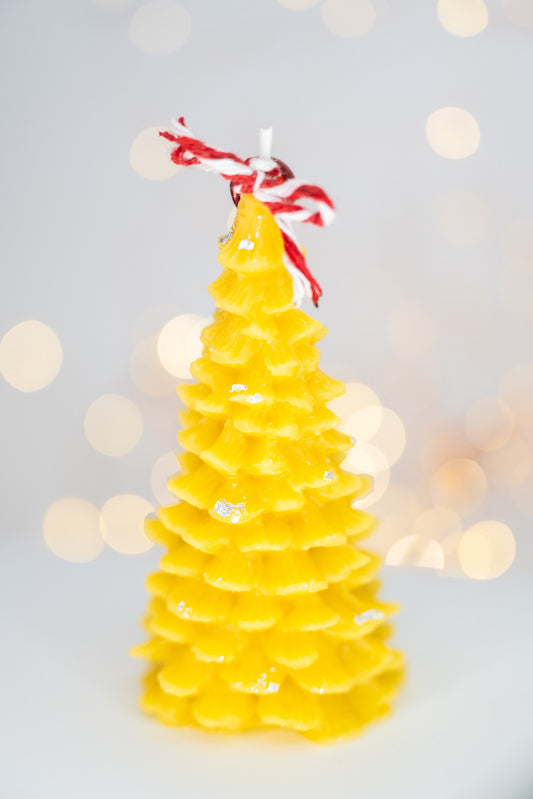 Tall Christmas tree candle