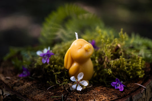 Easter Bunny Beeswax Candle
