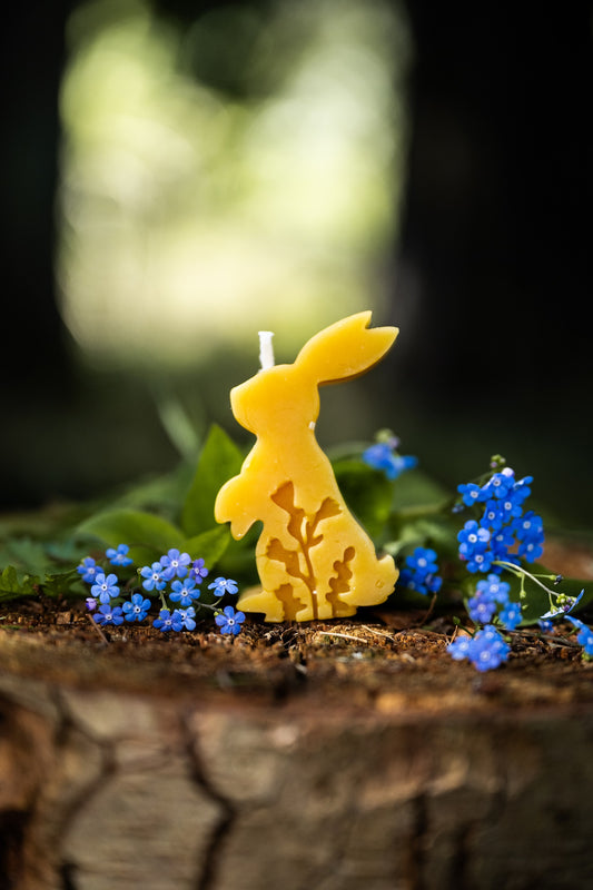Easter Bunny Beeswax Candle