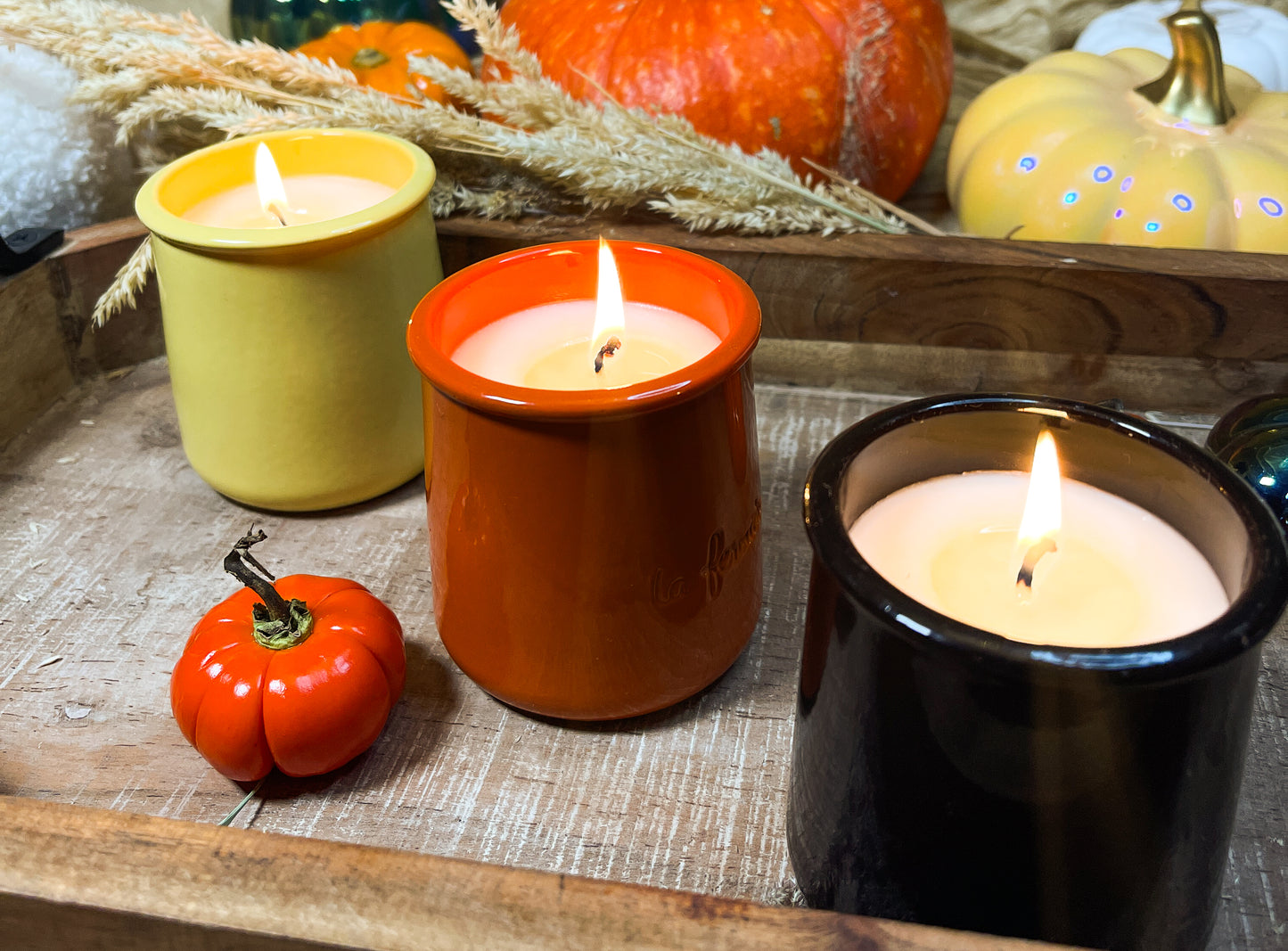 Autumn Soy Wax Candle Set (Set of 3)