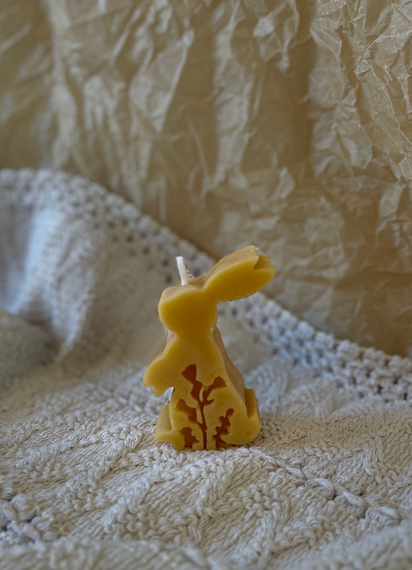 Easter Bunny Beeswax Candle